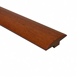 Prefinished Brazilian Cherry Hardwood 1/4 in thick x 2 in wide x 78 in Length T-molding